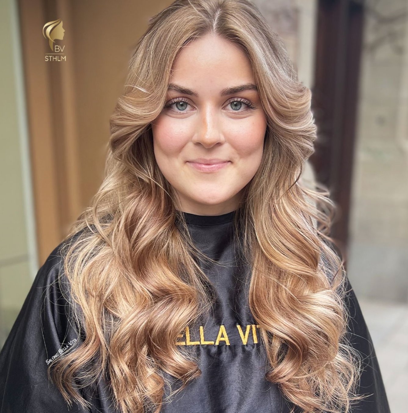 Glänsande balayage